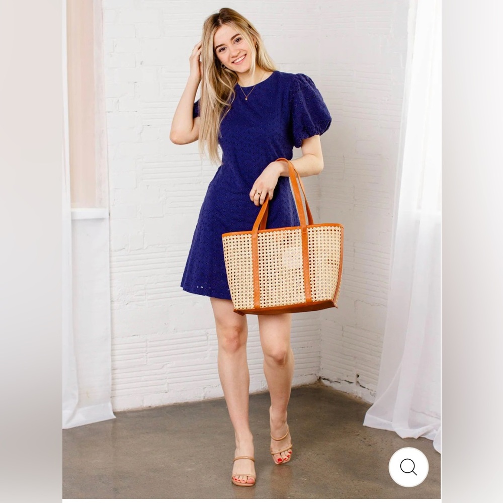 NWT FREE PEOPLE Puff Sleeve Eyelet Dress 💙